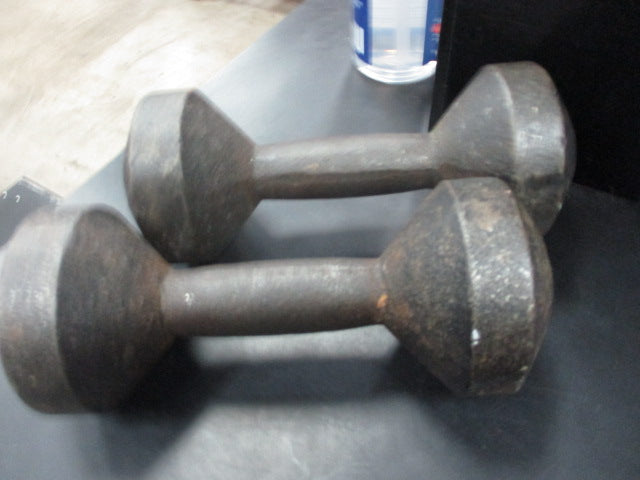 Used Vintage 10 LB Dumbbell Pair