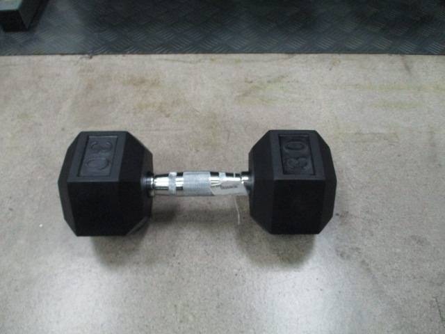 New Rising Sports 35lb Rubber Dumbbell