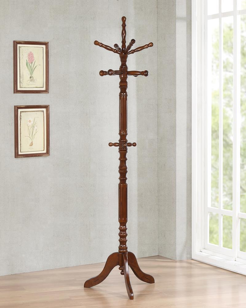 Coat Rack With 11 Hooks - Brown