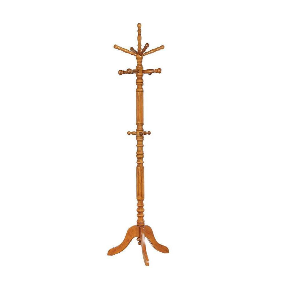 Coat Rack With 11 Hooks - Light Brown