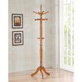 Coat Rack With 11 Hooks - Light Brown