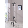 Coat Rack With 12 Hooks - Black