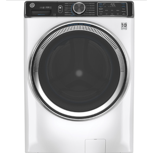 GE 5.0 cu. ft. Capacity Smart Front Load ENERGY STAR Steam Washer with SmartDispense UltraFresh Vent System with OdorBlock and Sanitize + Allergen - White