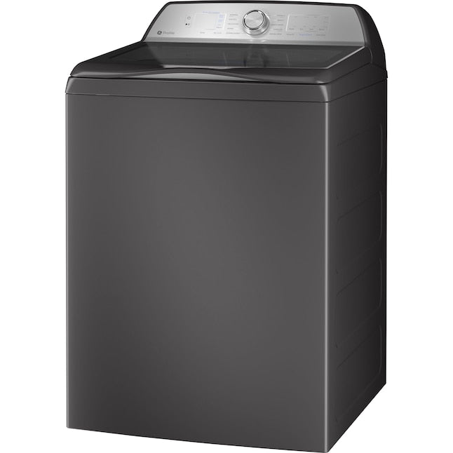 GE Profile 4.9 cu. ft. Capacity Washer w/Smarter Wash Technology & FlexDispense in Gray