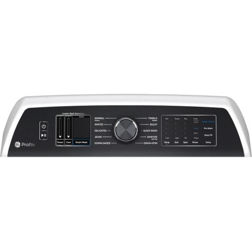 GE Profile 5.3-cu ft High Efficiency Agitator Smart Top-Load Washer in White