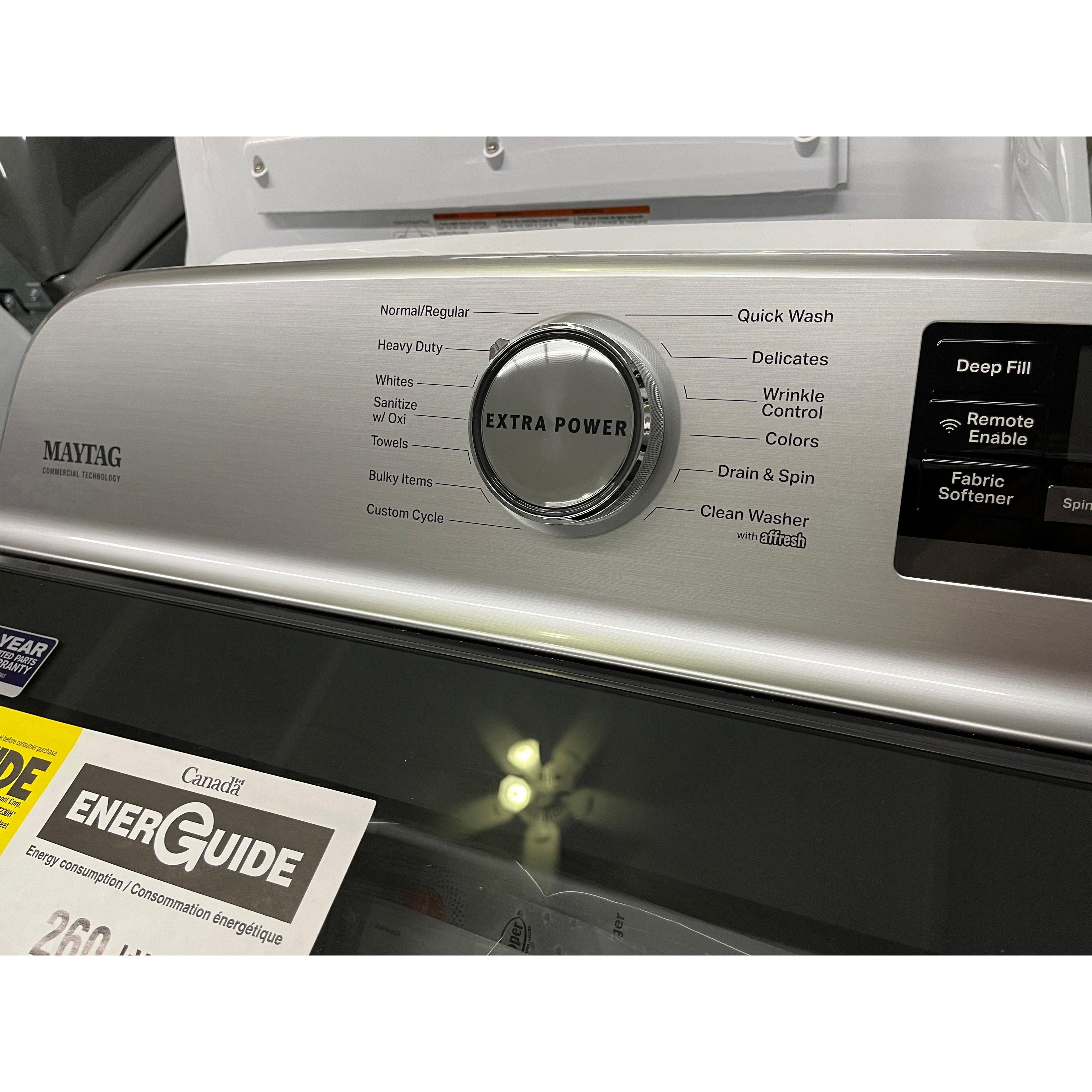 Maytag Smart Capable Top Load Washer in White - 5.2 cu. ft.