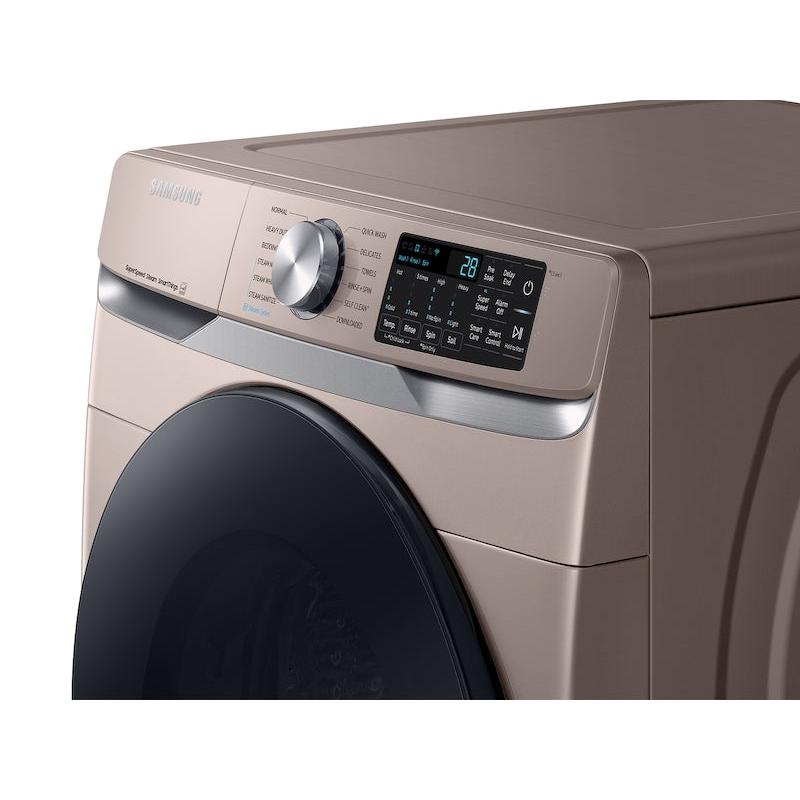 Samsung 4.5 cu. ft. Large Capacity Smart Front Load Washer with Super Speed Wash - Champagne