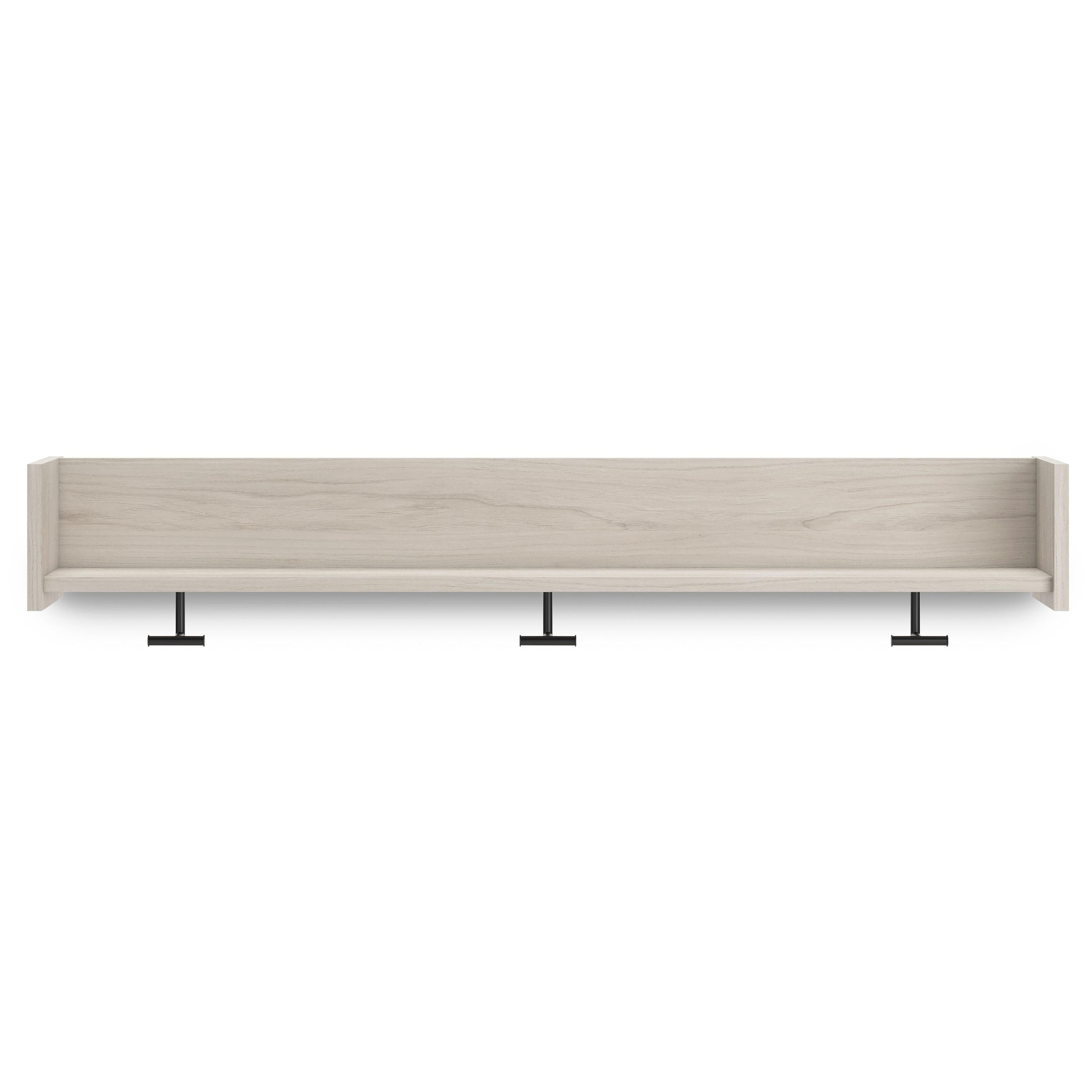 Socalle - Light Natural - Wall Mounted Coat Rack W/shelf