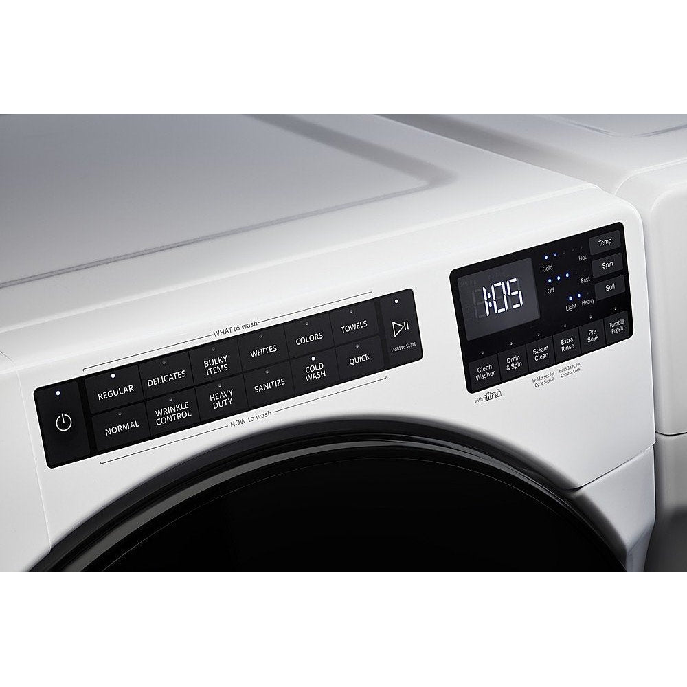 Whirlpool 5.0 Cu. Ft. Front Load Washer with Quick Wash Cycle in White