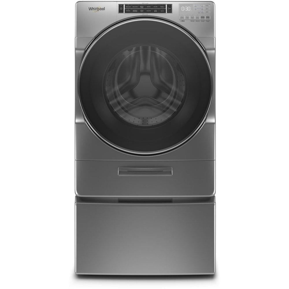 Whirlpool 5.0 cu. ft. Front Load Washer with Load & Go XL Dispenser - Chrome Shadow