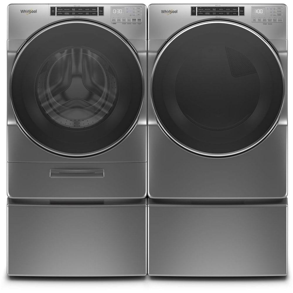 Whirlpool 5.0 cu. ft. Front Load Washer with Load & Go XL Dispenser - Chrome Shadow