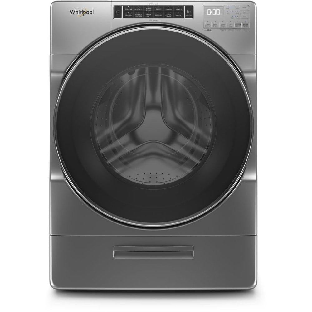 Whirlpool 5.0 cu. ft. Front Load Washer with Load & Go XL Dispenser - Chrome Shadow