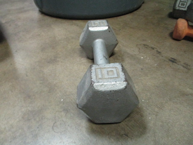 Used 10 lb Cast Iron Dumbbell