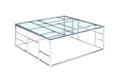 39 Square Glass Top w/ Ladder Style Frame | Modern Motion - 5073-CT