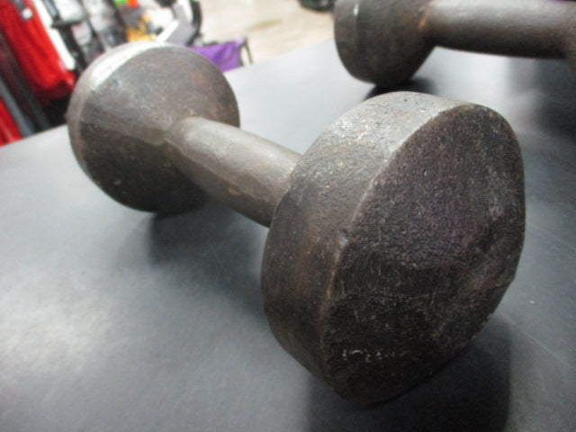 Used Vintage 10 LB Dumbbell Pair