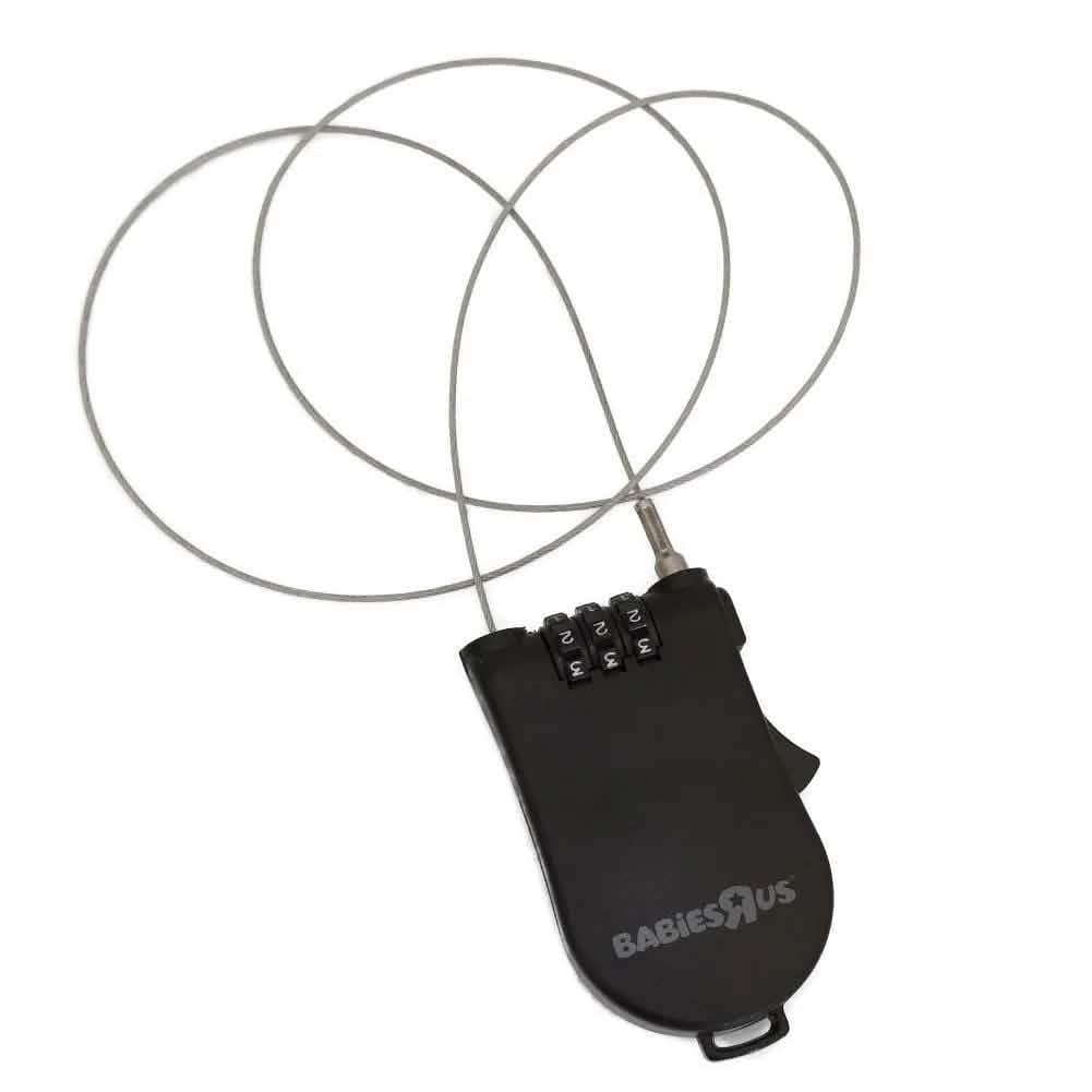 3 DIGIT COMBINATION CABLE LOCK PRAM PUSHCHAIR BUGGY LOCK SECURITY LOCK